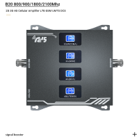 NEW 4 band quad band 800 900 1800 2100 strong signal booster Amplificateur de signal amplificador de senal celular